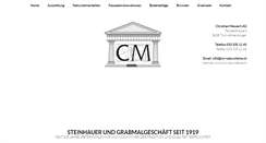 Desktop Screenshot of cm-natursteine.ch